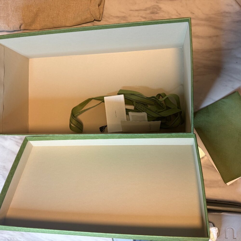 Gucci Grey Retro Interlocking Platform Slides pre… - image 15